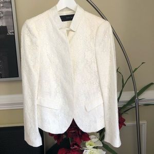 ZARA White Blazer Jacket, size M
